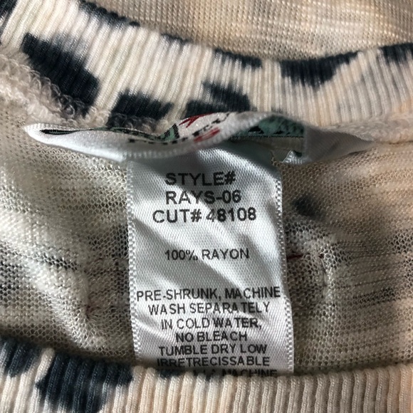 Hard Tail Forever Boho Hippie Pane Raglan Sleeve Velour Tie Dye Top Small - Picture 9 of 10